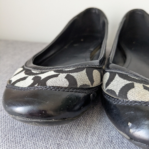 Coach Ballet Flat - signature grey smoke CC size 8 - Picture 4 of 8